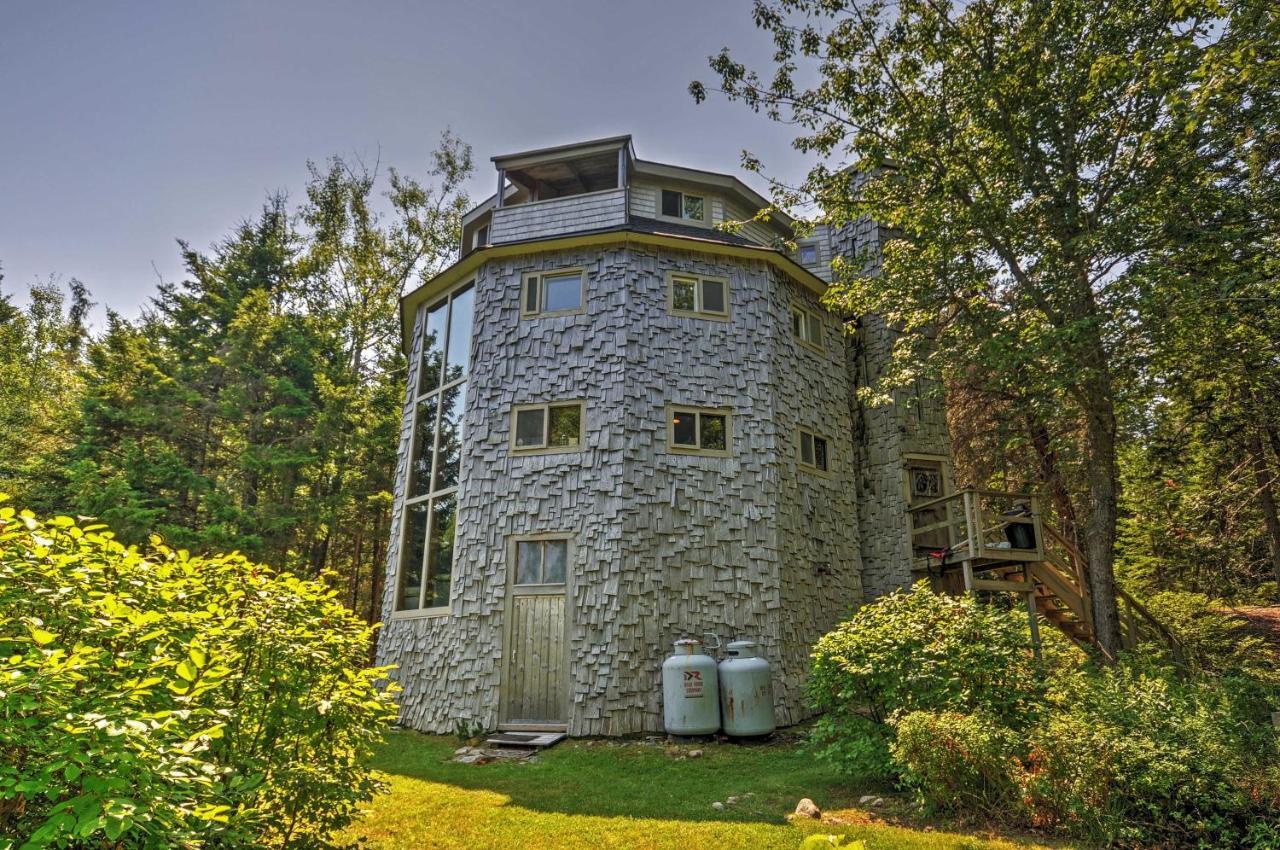 Вилла Dragonwood Castle On Waterfront With Stunning View Prospect Harbor Экстерьер фото